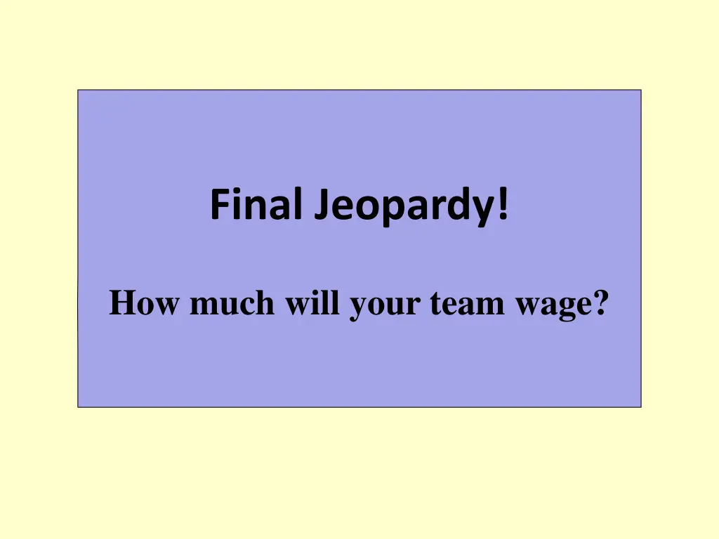 final jeopardy