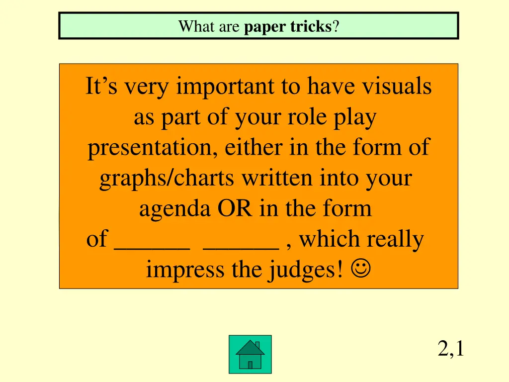 what are paper tricks