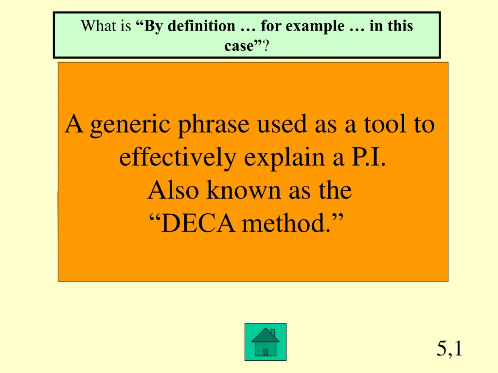 what is by definition for example in this case