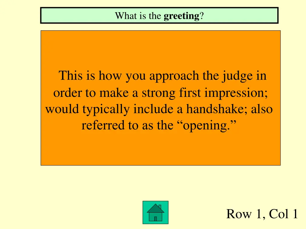 what is the greeting