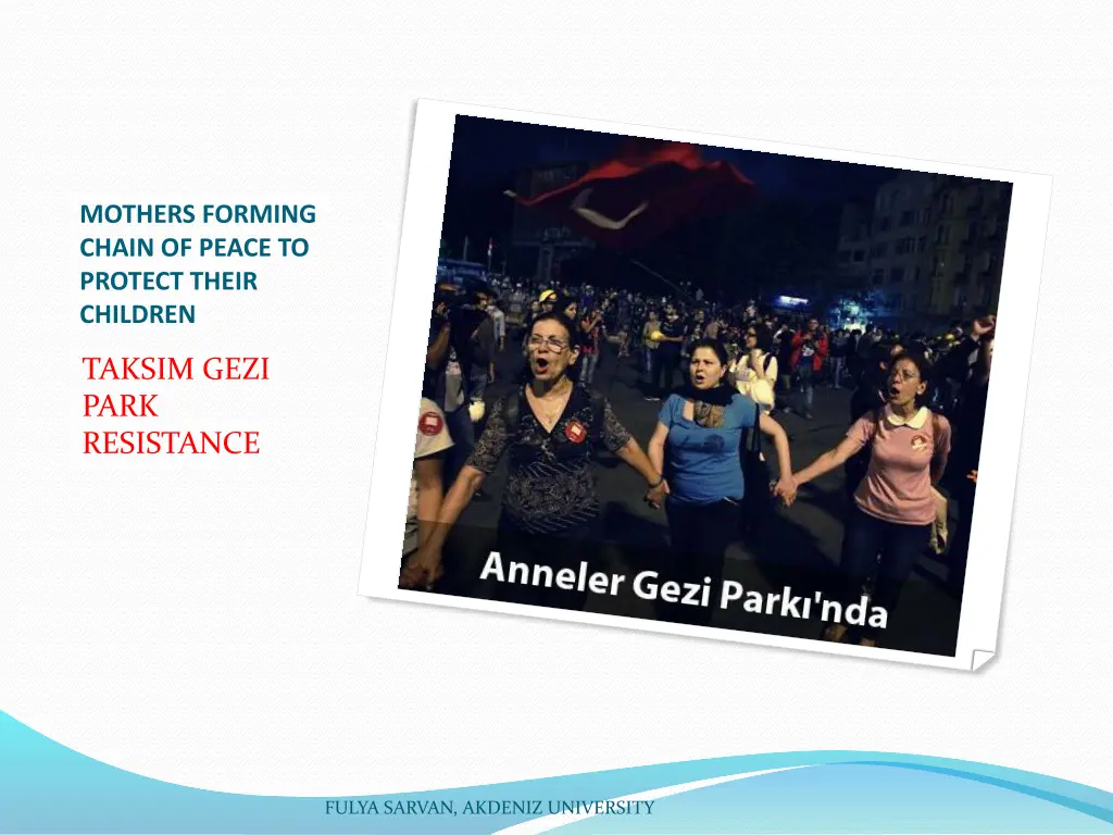 mothers forming chain of peace to protect their 2