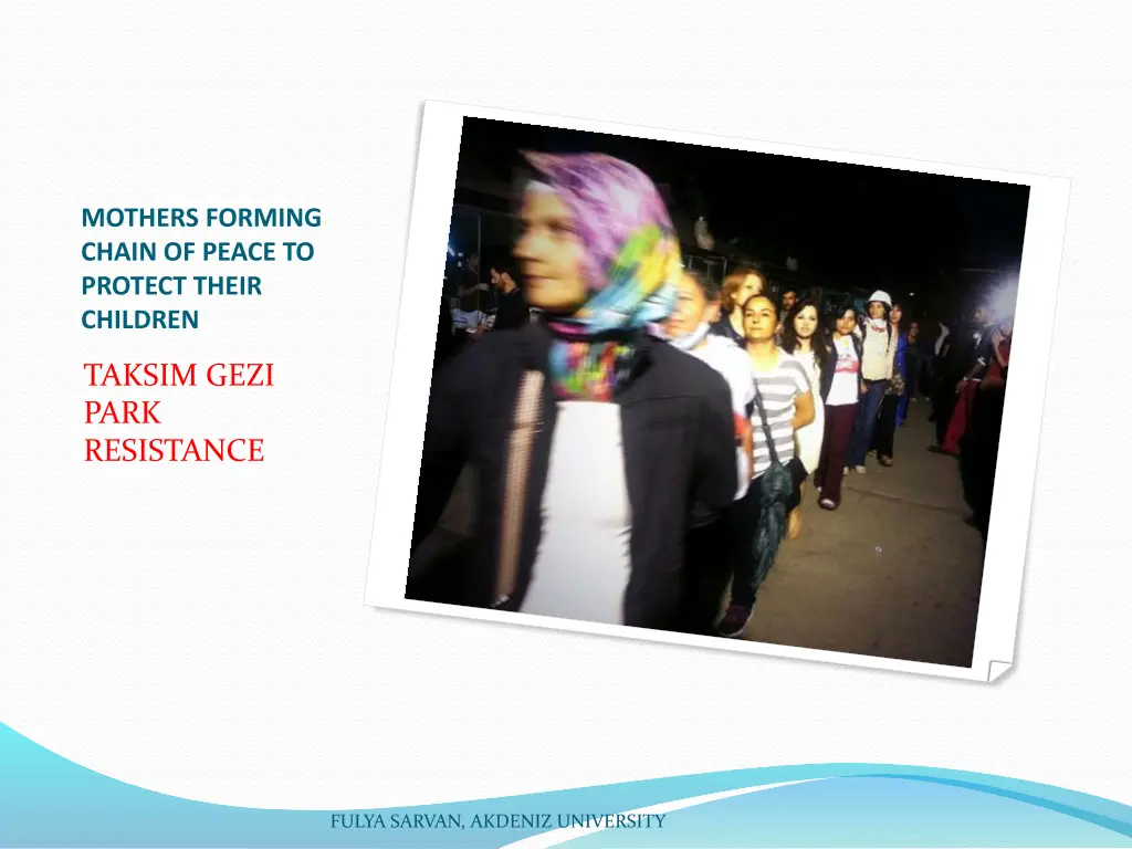 mothers forming chain of peace to protect their 3