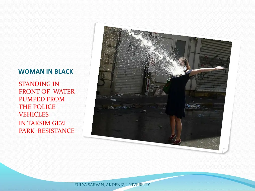 woman in black