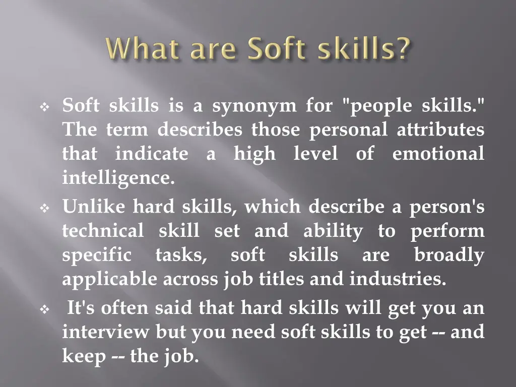 soft skills is a synonym for people skills