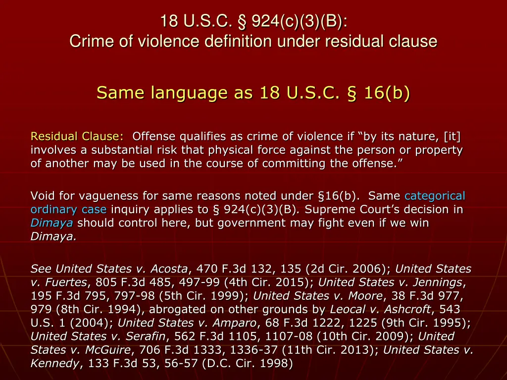 18 u s c 924 c 3 b crime of violence definition