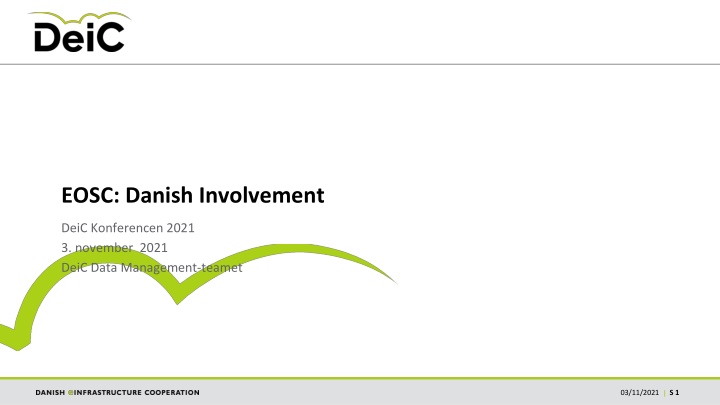 eosc danish involvement