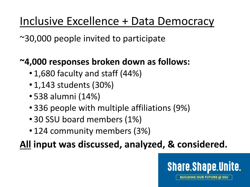 inclusive excellence data democracy