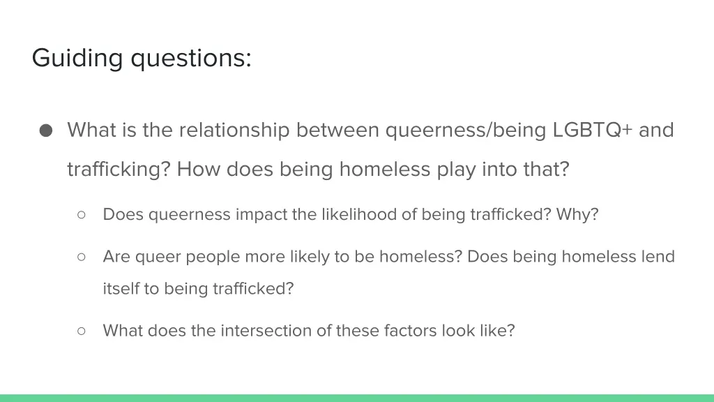 guiding questions
