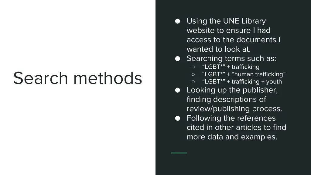 using the une library website to ensure