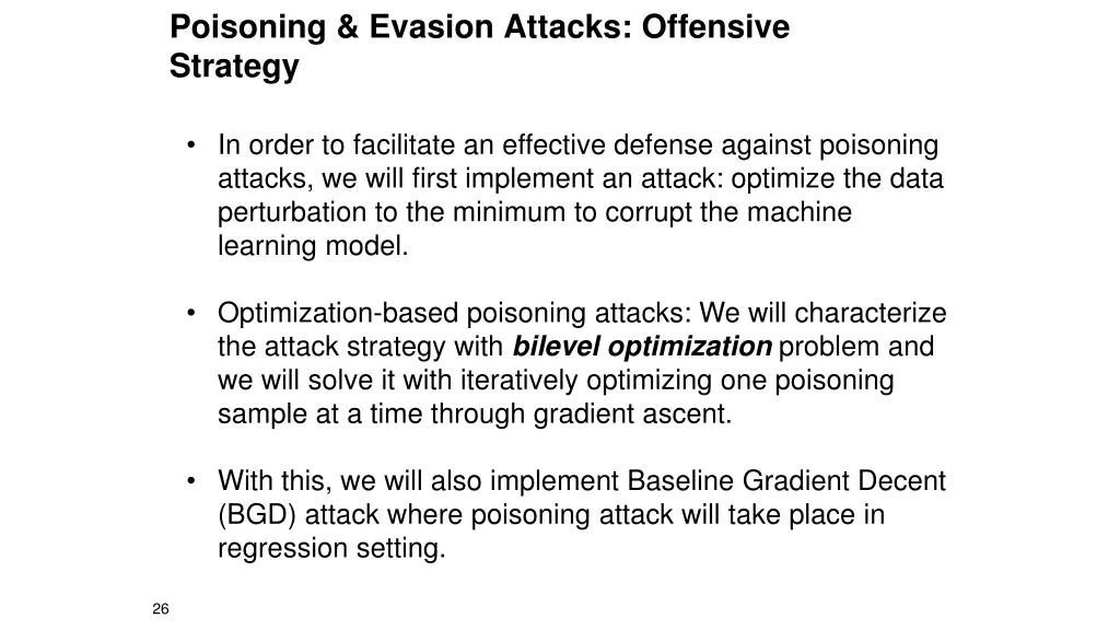 poisoning evasion attacks offensive strategy