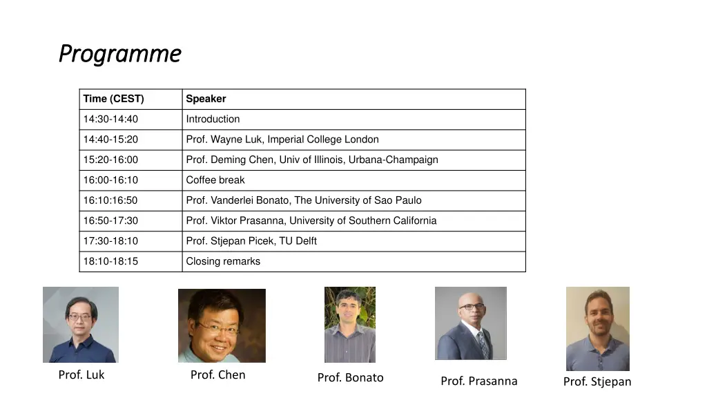 programme programme