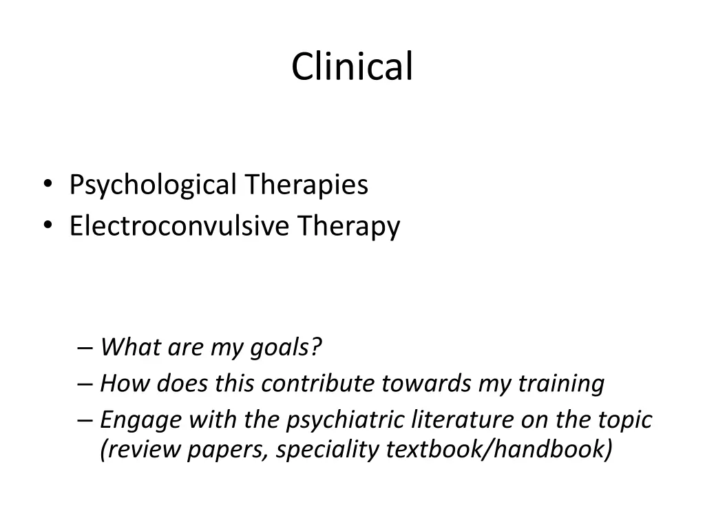 clinical 1
