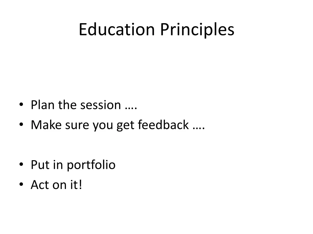 education principles