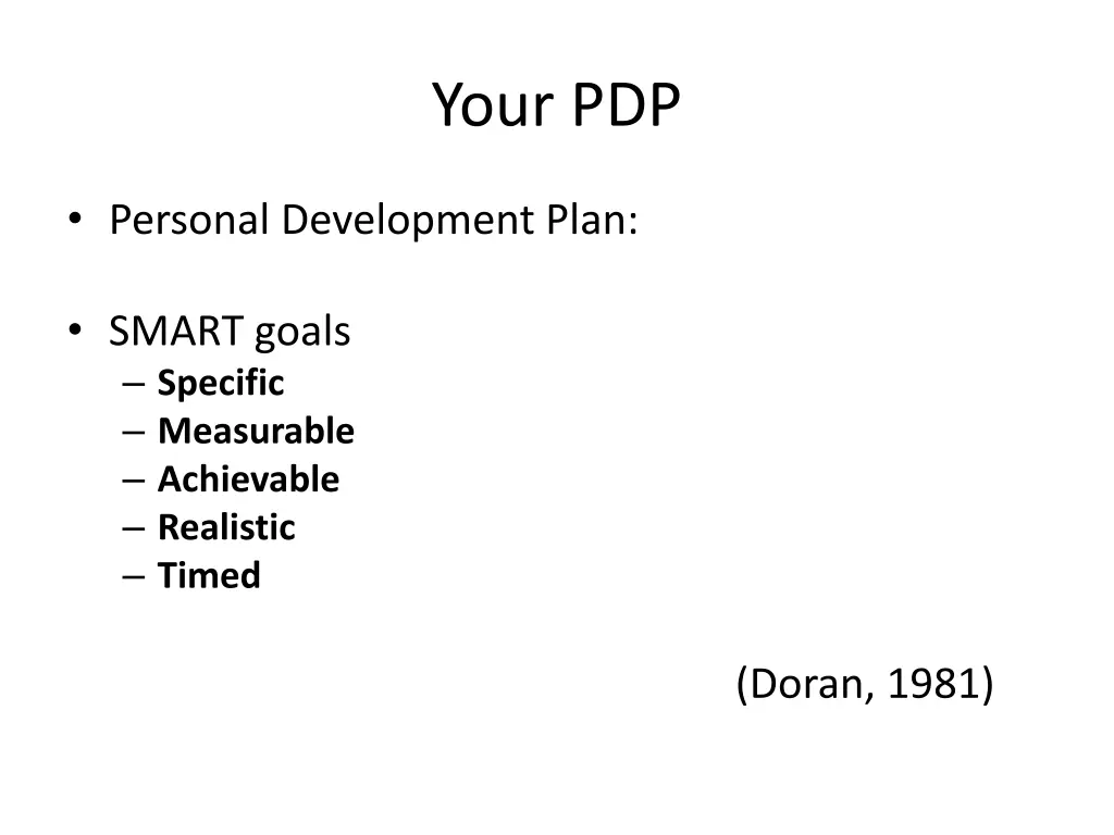 your pdp