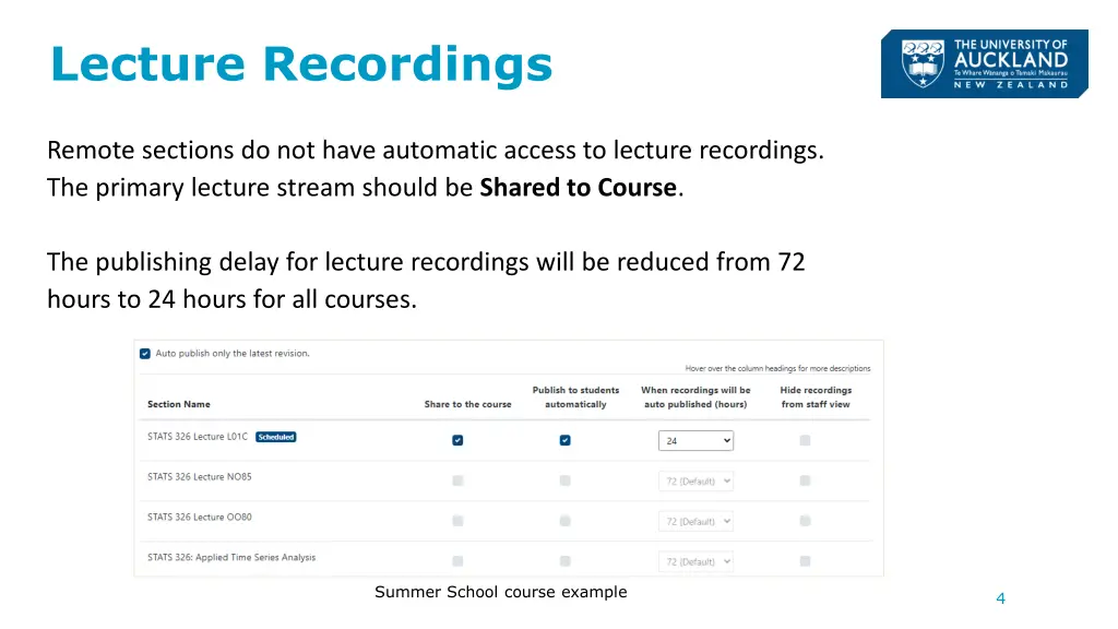 lecture recordings