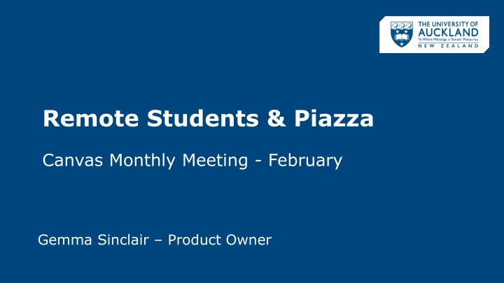 remote students piazza