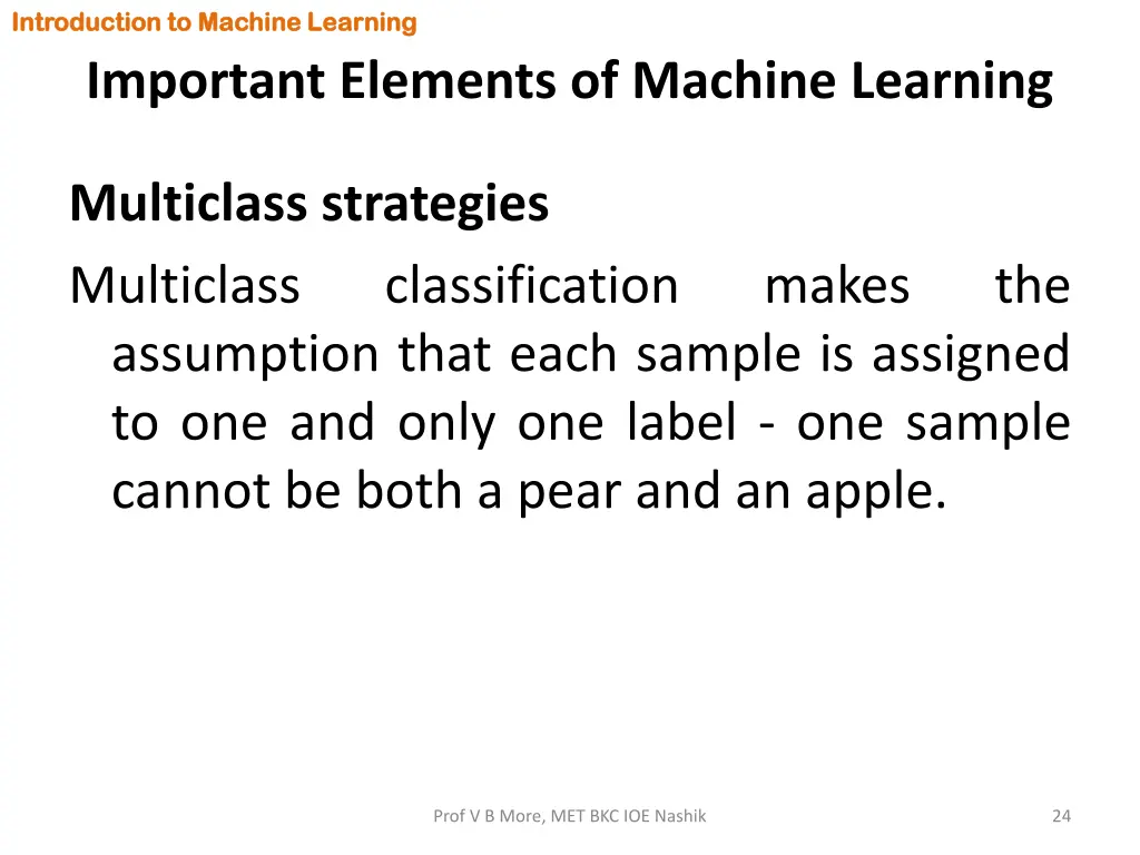 introduction to machine learning introduction 22