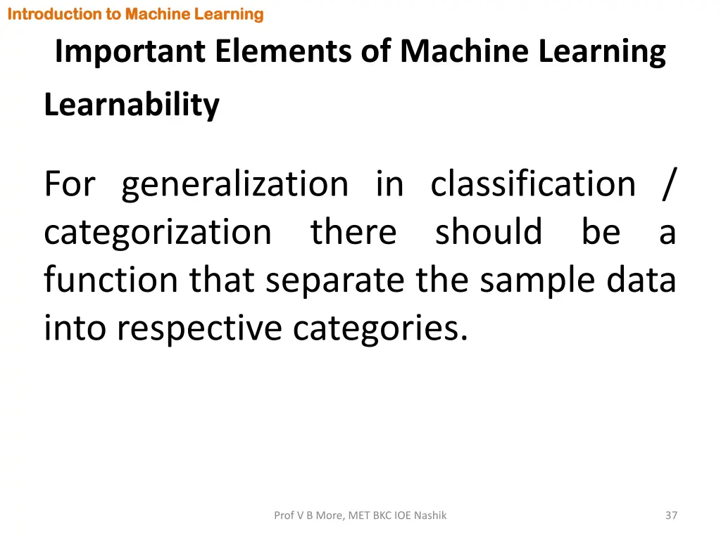 introduction to machine learning introduction 35