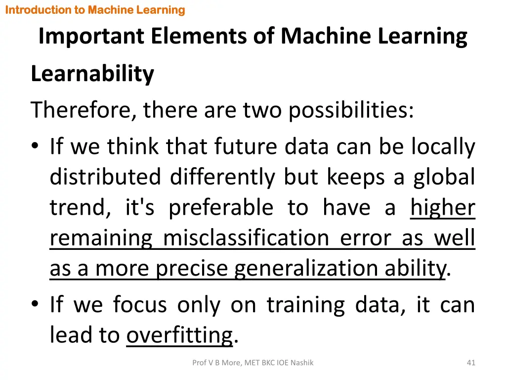 introduction to machine learning introduction 39