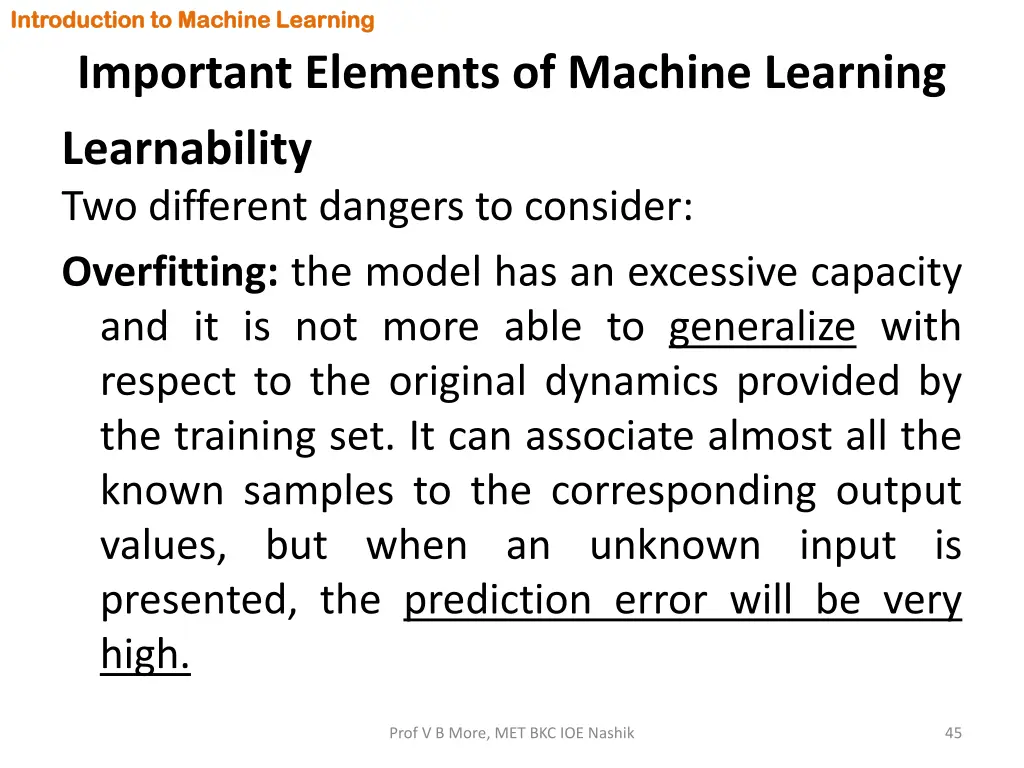 introduction to machine learning introduction 43