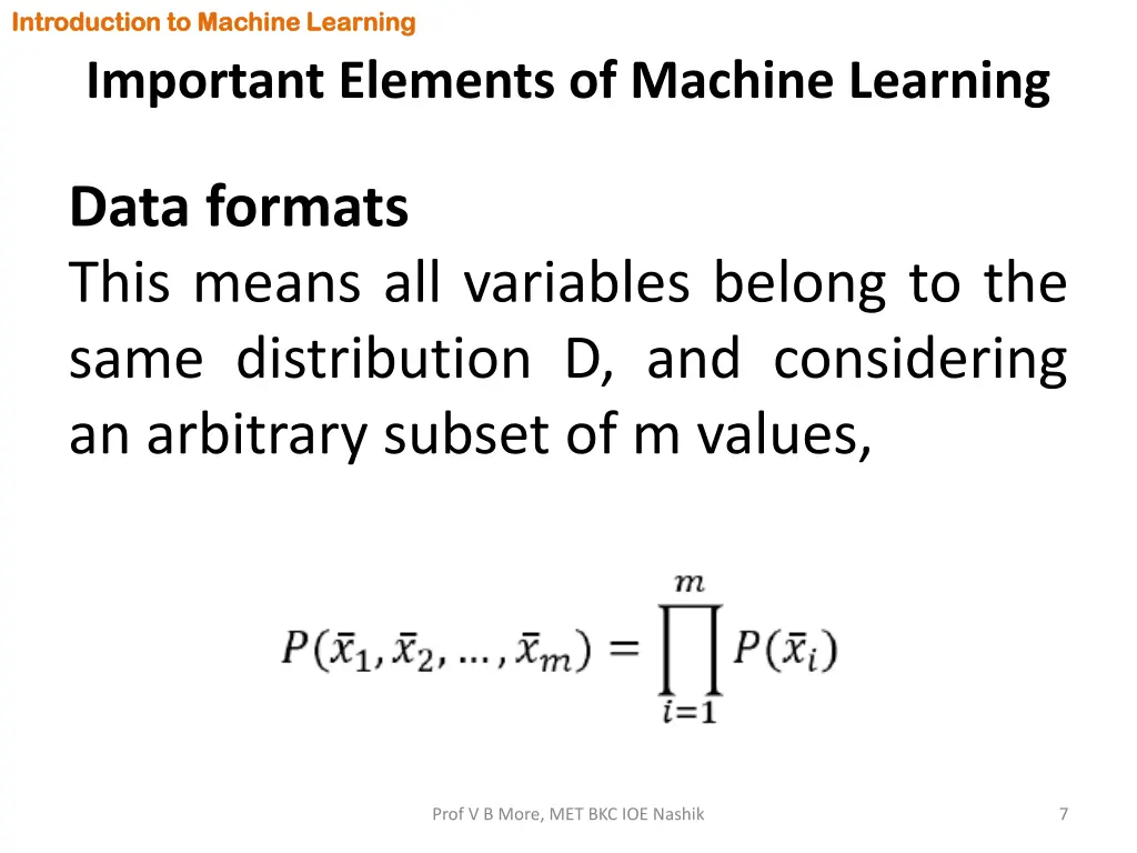 introduction to machine learning introduction 5