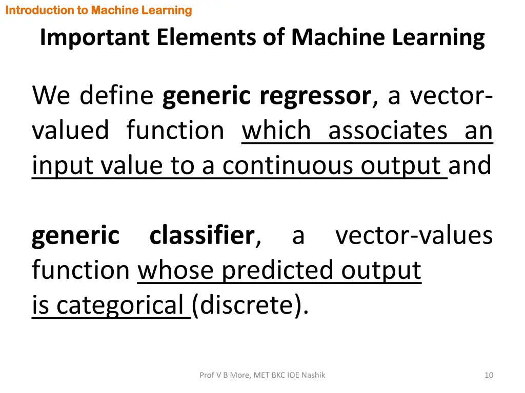 introduction to machine learning introduction 8