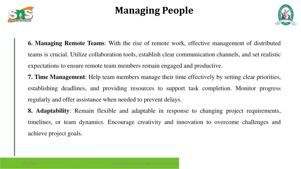 managing people 1