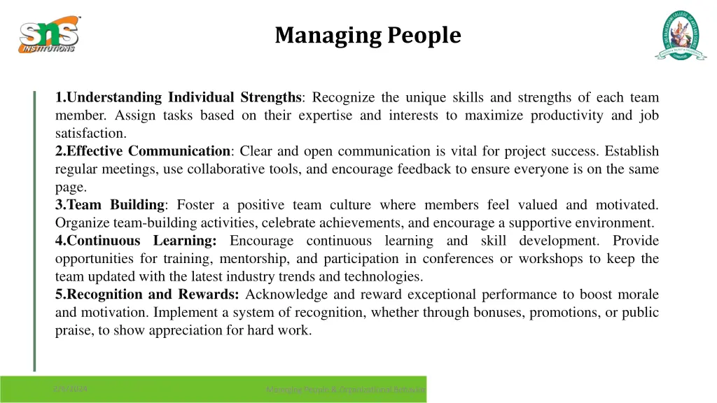 managing people