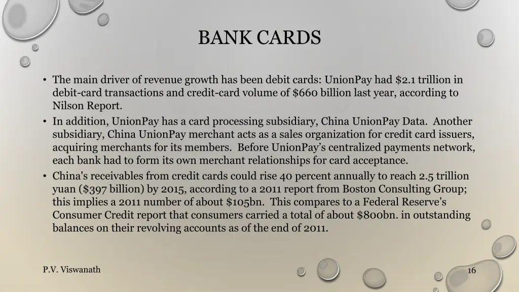 bank cards