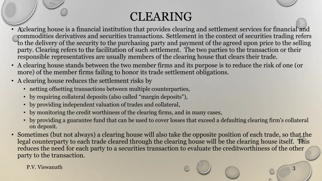 clearing