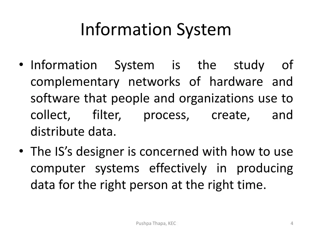 information system