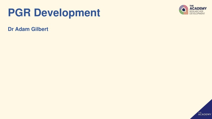 pgr development