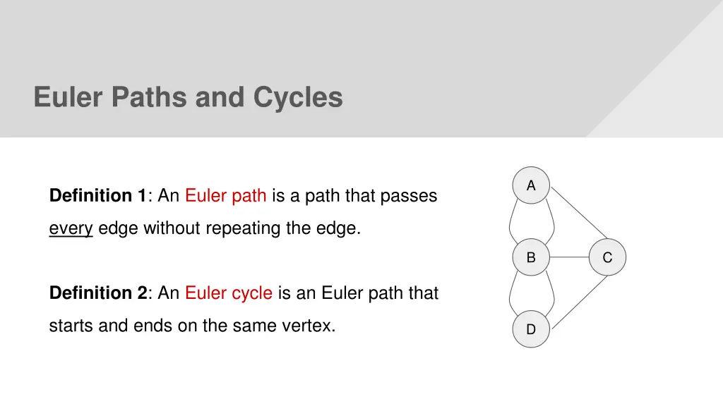 euler paths and cycles