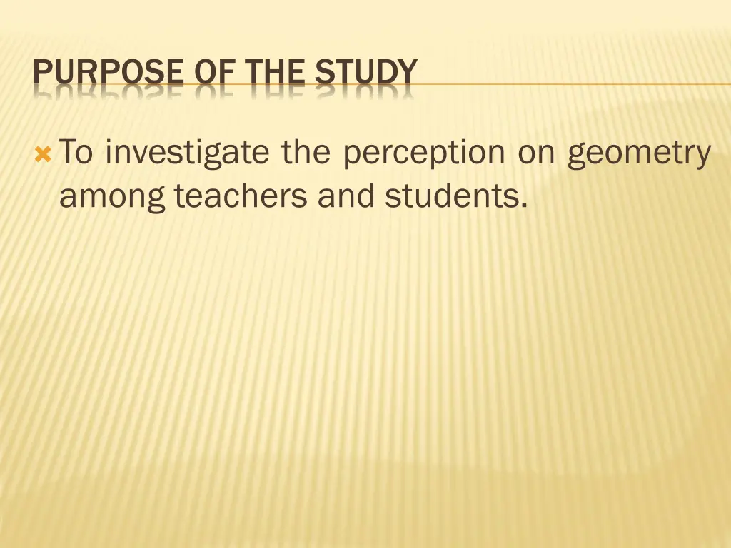 purpose of the study