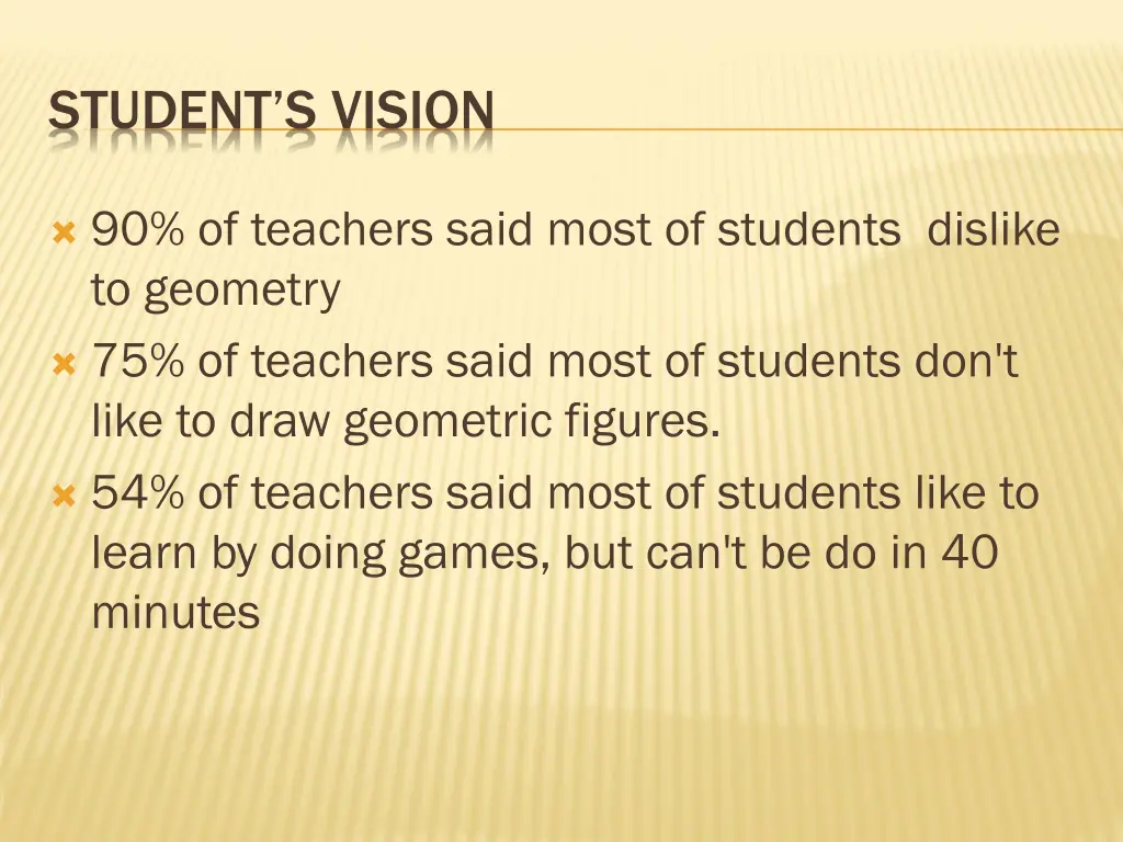 student s vision