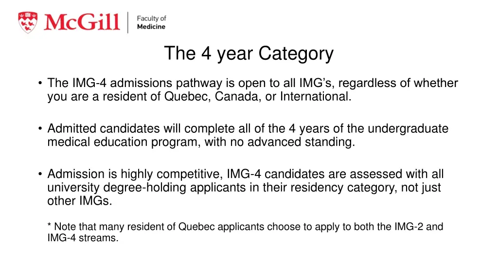 the 4 year category