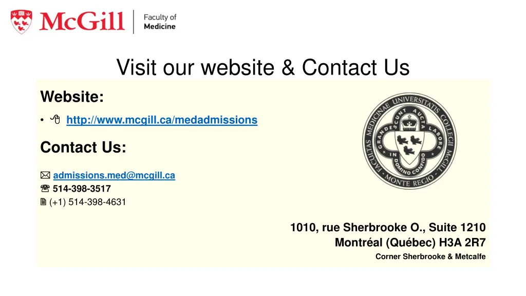 visit our website contact us