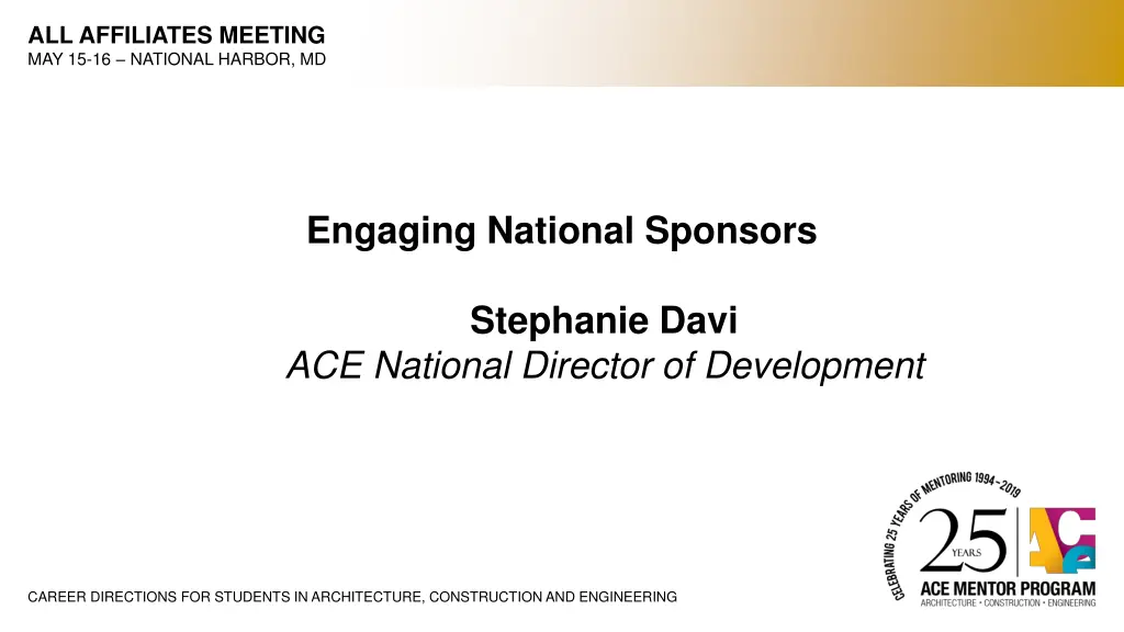 all affiliates meeting may 15 16 national harbor 30