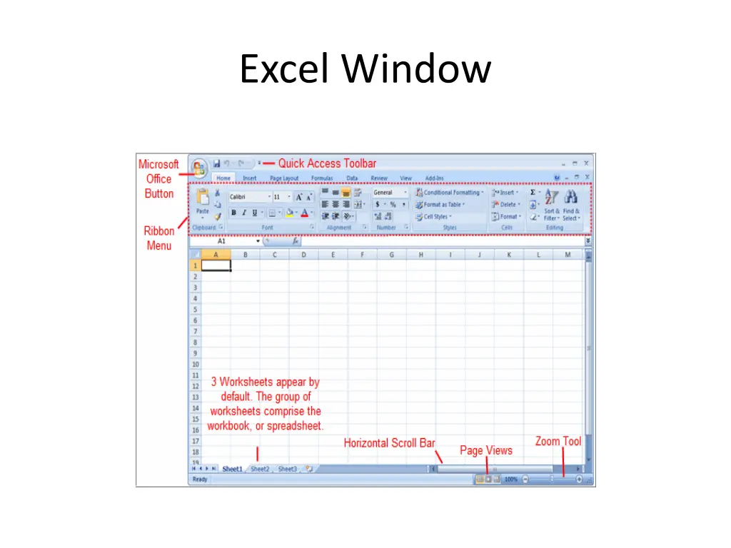 excel window