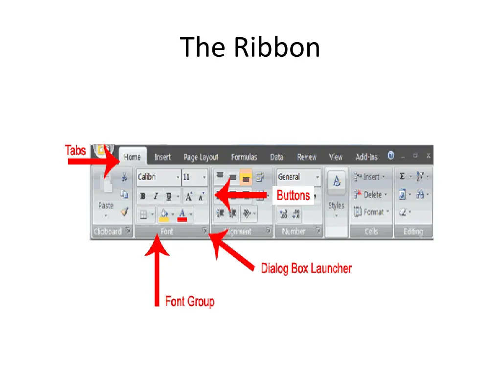 the ribbon