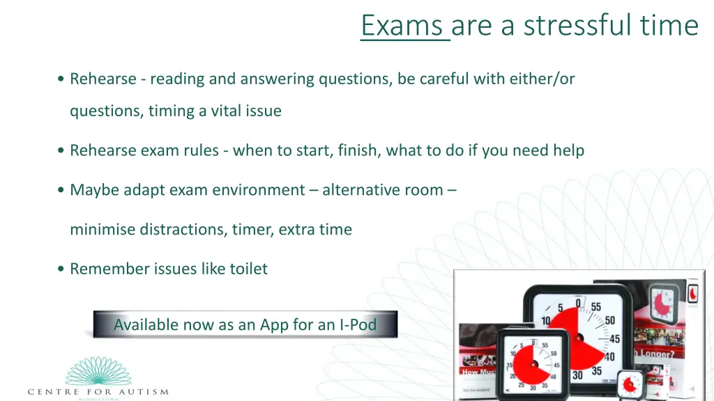 exams are a stressful time