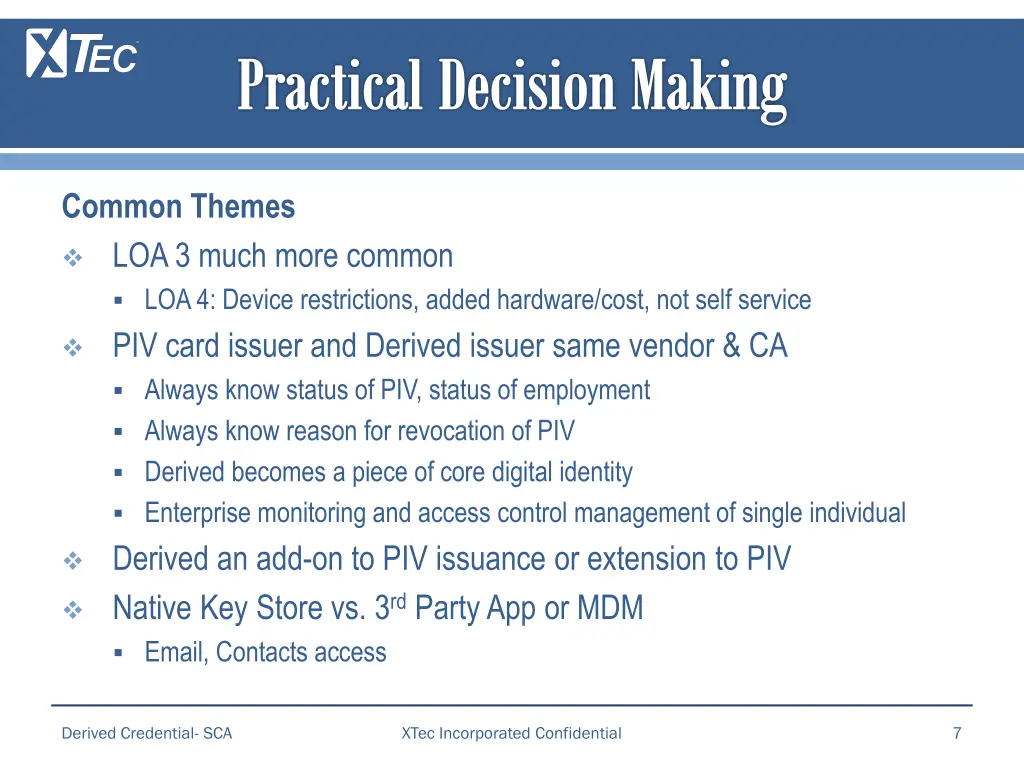 practical decision making