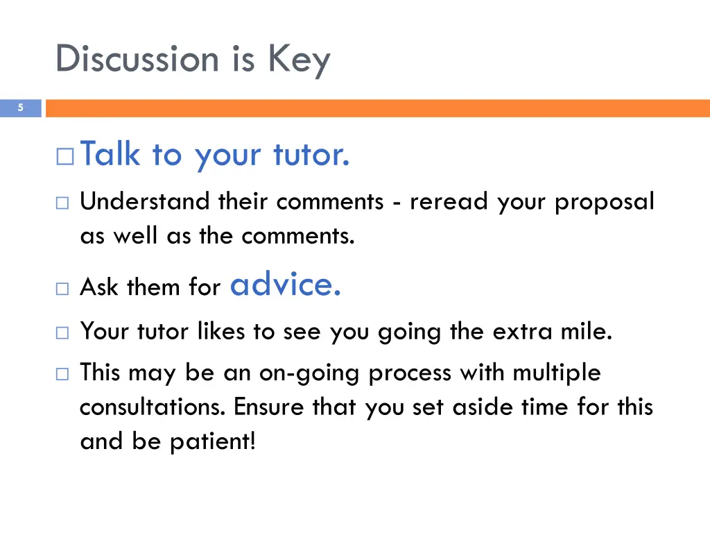 discussion is key