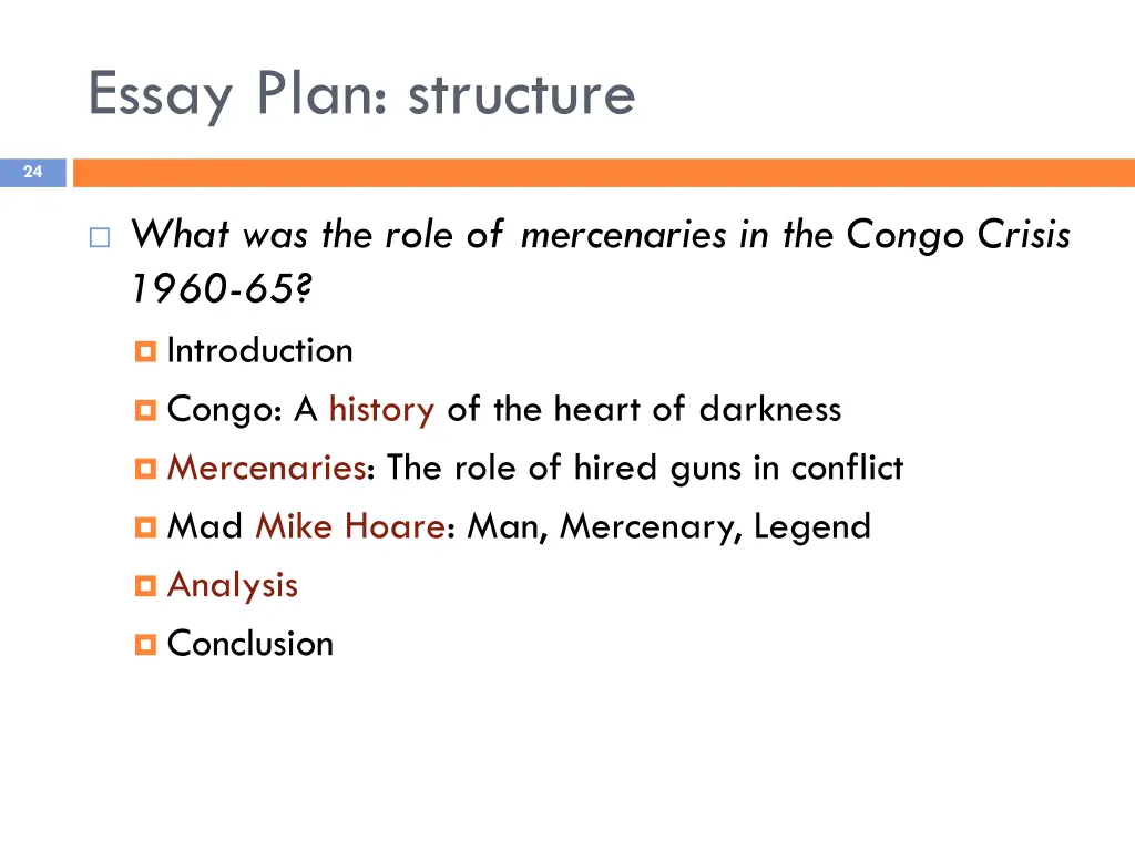 essay plan structure