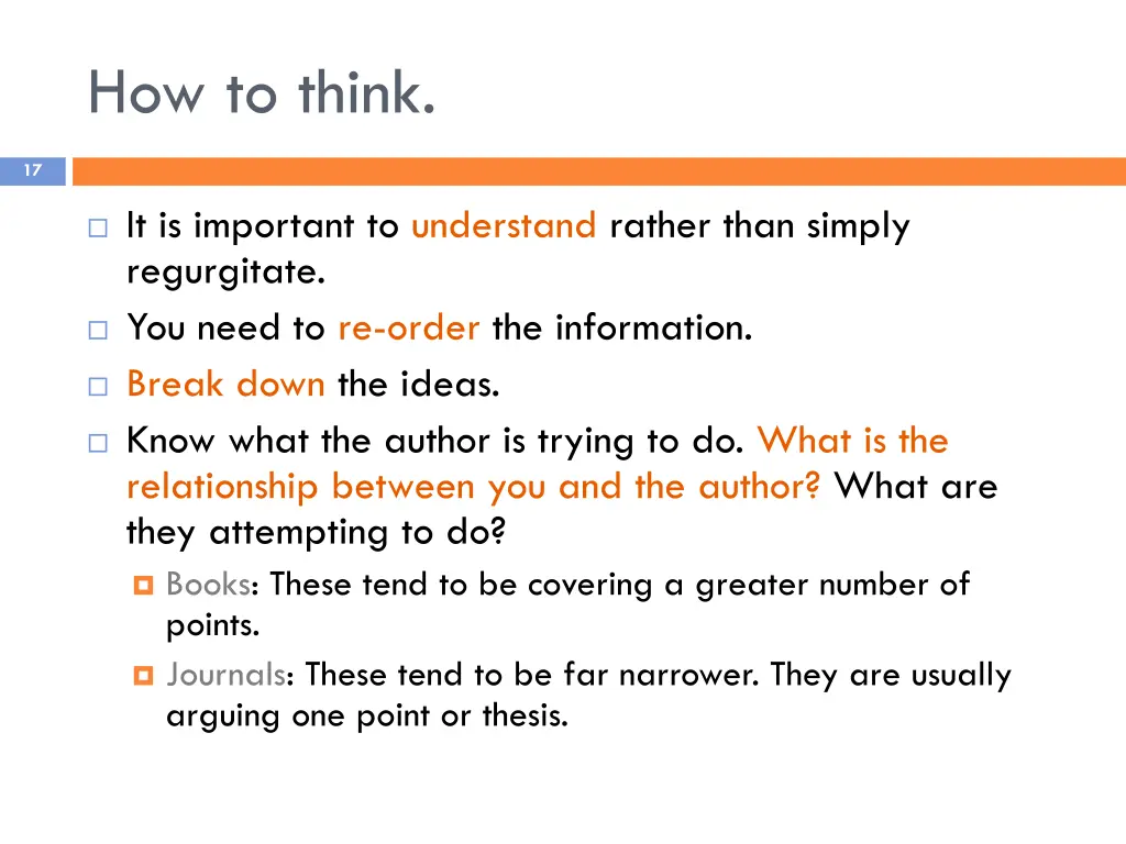 how to think