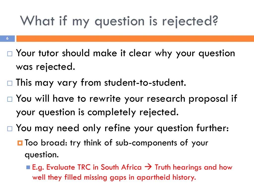 what if my question is rejected