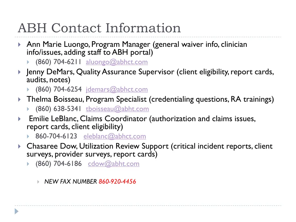 abh contact information