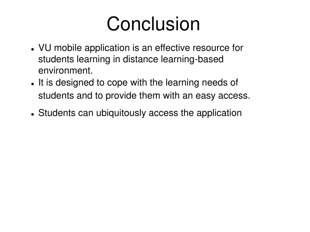 conclusion