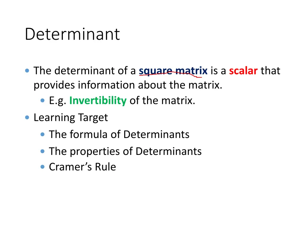 determinant