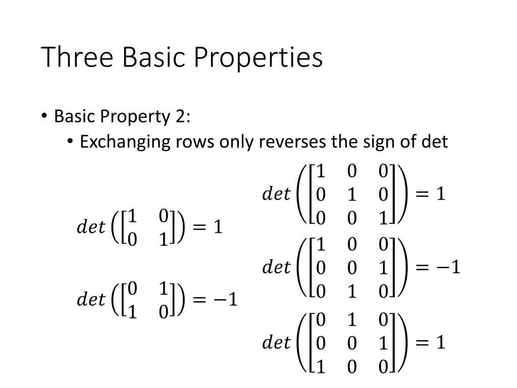 three basic properties 2